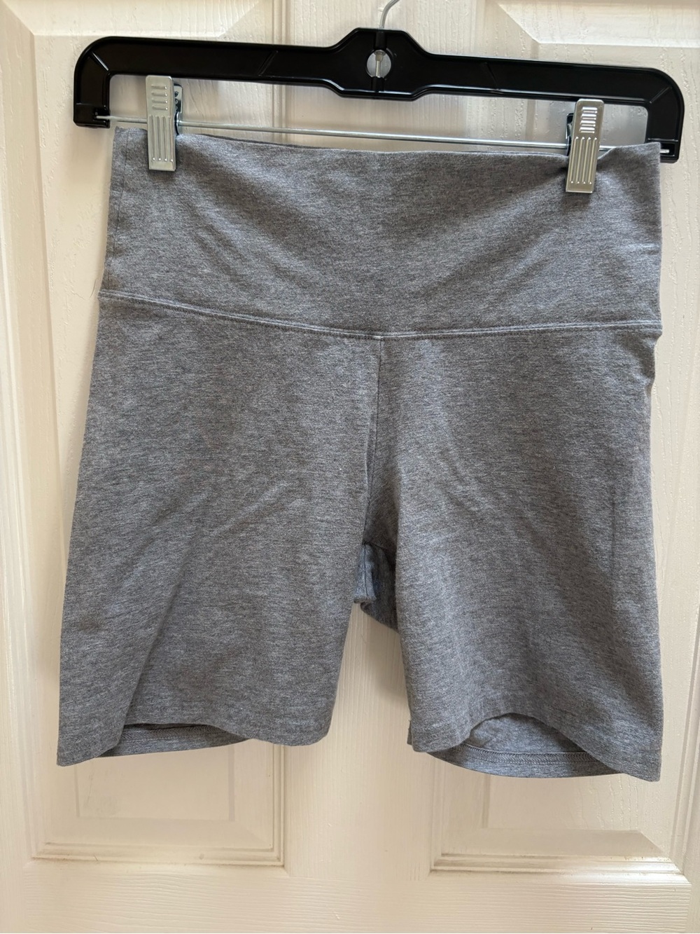 TNA Heather Gray High-Rise Bike Shorts